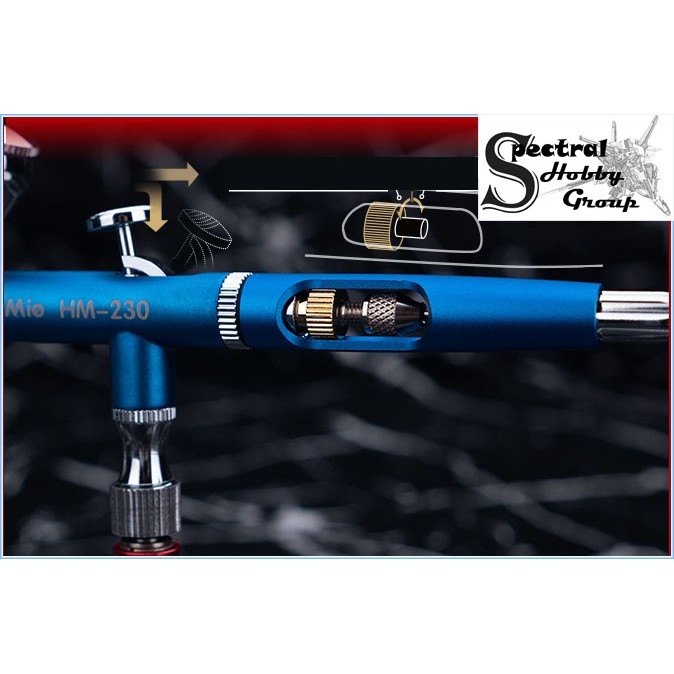 Bút sơn mô hình HOBBY MIO Airbrush HM230 0.2mm HM231 0.3mm tool