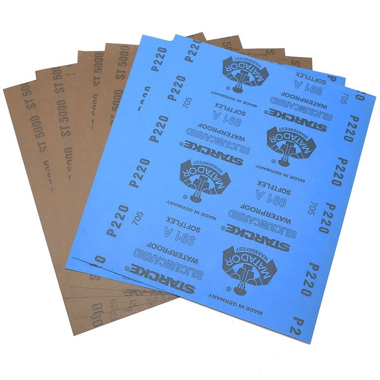 Giấy nhám Đức mài mịn Nước / khô Starcke Matador Waterproof Sandpaper #400 - 7000 Germany