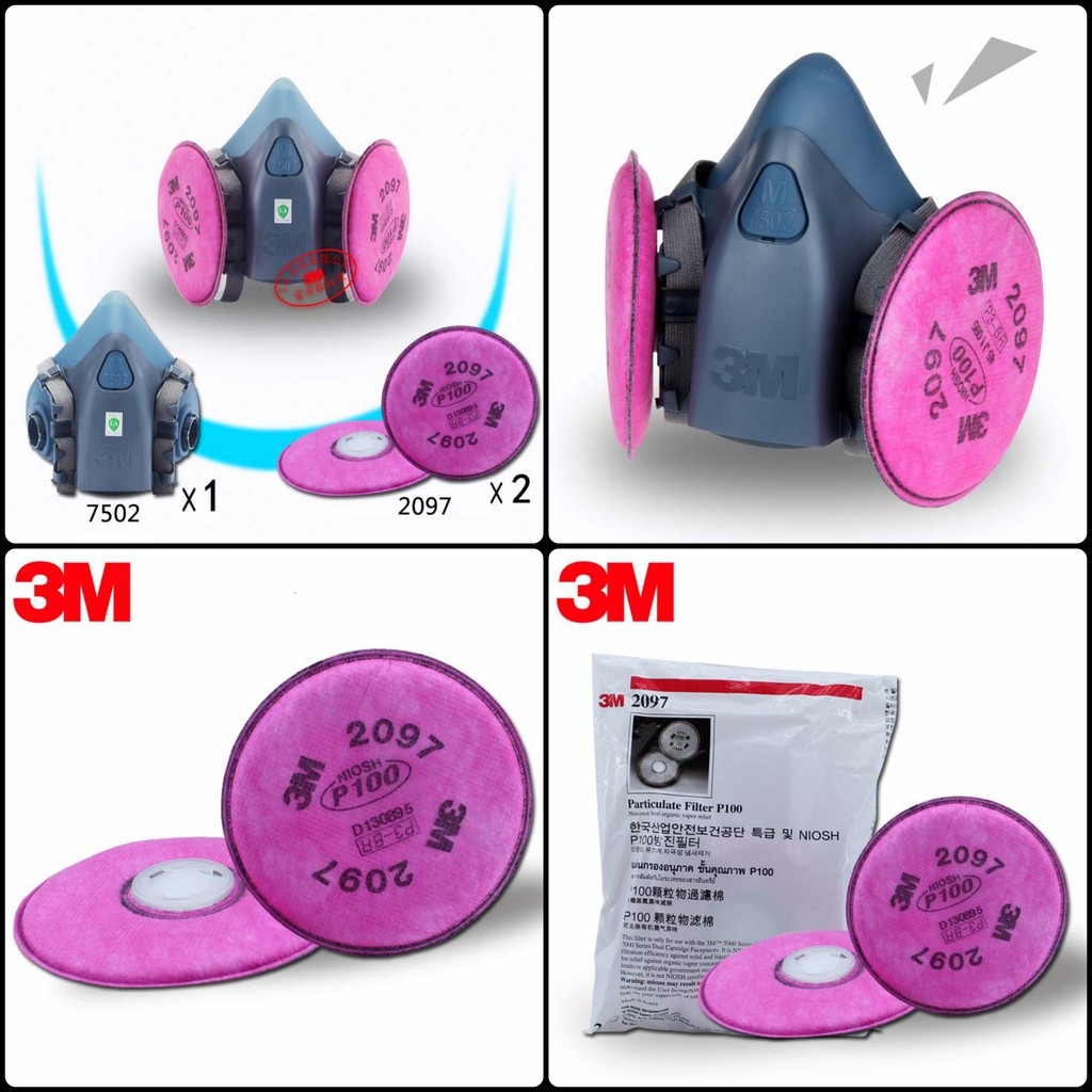 Mặt nạ phòng độc 3M 6200 7502 6001 6006 2097 & phụ kiện các loại