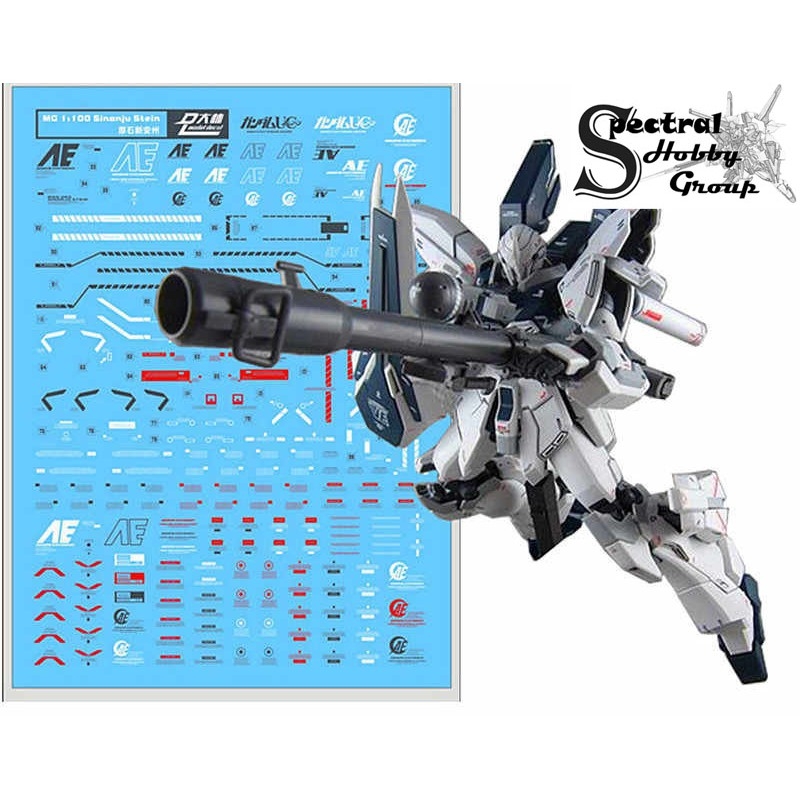 Decal nước dán mô hình MG HG Sinanju Stein NT Narrative Water sticker