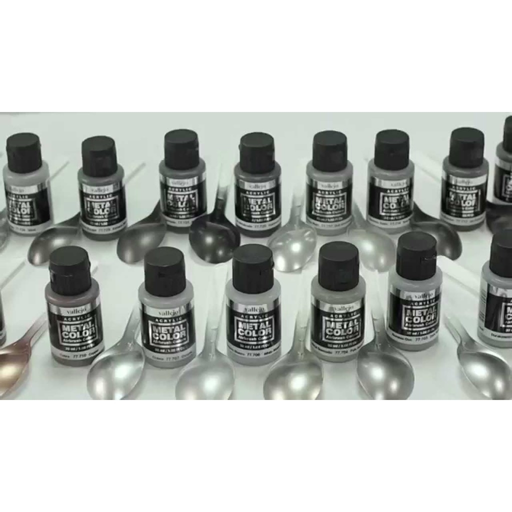 Sơn nước Vallejo Acrylic Metal Color 77701 77702 77703 77704 77705 77706 77707 Airbrush color