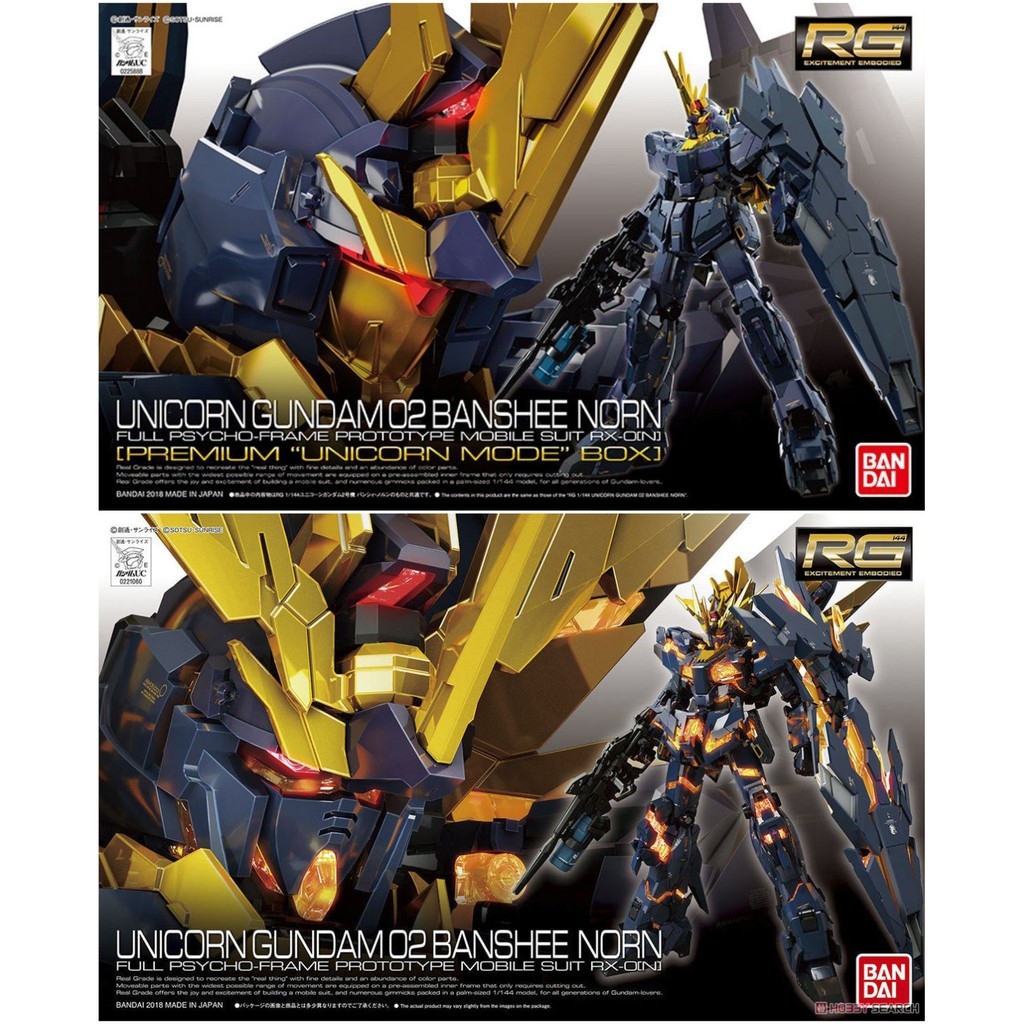 Mô hình lắp ráp RG 1/144 Unicorn Gundam 02 Banshee Norn