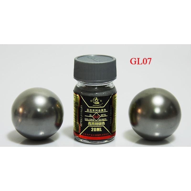 Sơn mô hình màu kim loại gold silver các loại Highlight Series GL Metal Color Metallic paint Lacquer Sunin