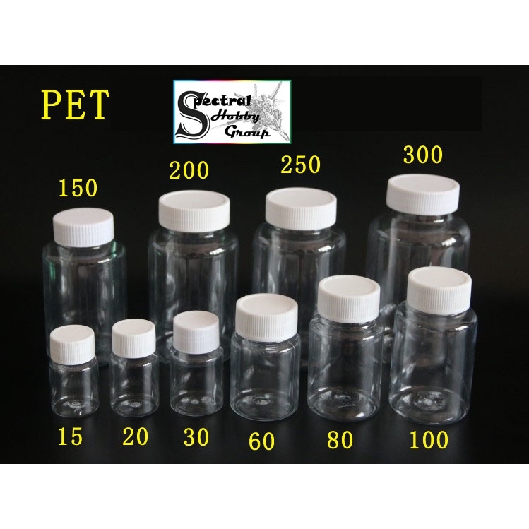 Lọ nhựa đựng dung dịch pha sơn mô hình Pet plastic bottle (set 5 lọ)