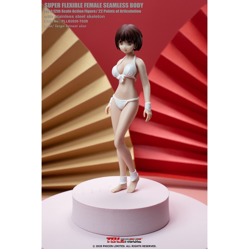 Mô hình nhân vật TBLeague 1/12 Plump anime girl female body PLLB2020-T02 Super flexible seamless body