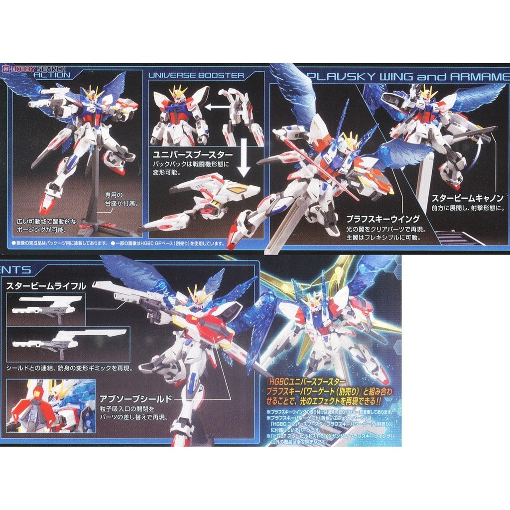 Mô hình lắp ráp HG 1/144 Star Build Strike Gundam Plavsky Wing HGBF bandai