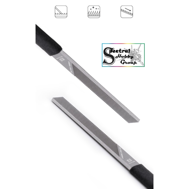 Dụng cụ nhám dũa Galaxy 2 mặt mài mịn chất lượng cao metal double sided grinding flat file fine/coarse T05F