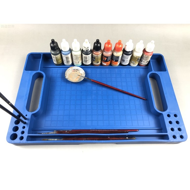 Dụng cụ Khay bảng mô hinh làm việc - hand made table paint tray gundam hobby