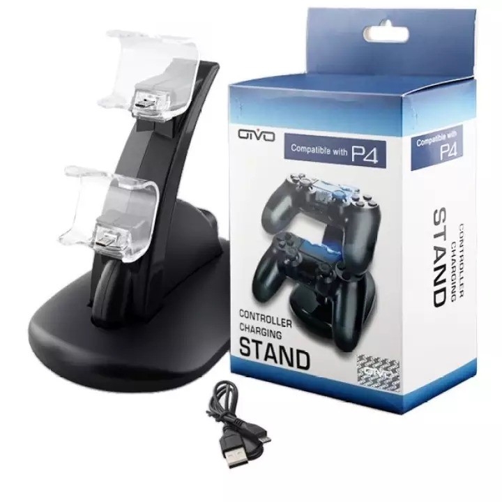 Dock sạc kiêm kệ đỡ cho tay cầm chơi game PS4 Slim / Pro - CONTROLLER CHARGING STAND