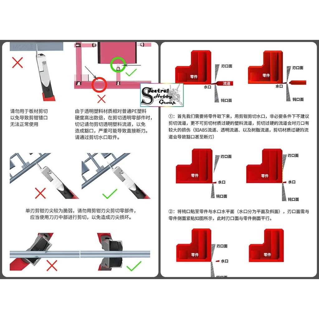 Kìm cắt mô hình DSPIAE ST-A ver 3.0 1 Lưỡi Ultimate ultra-thin single-blade cutting pliers (kèm dầu chống gỉ)