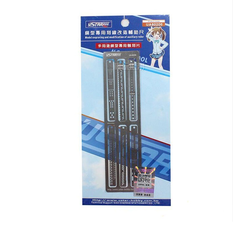 Dụng cụ mô hình Ustar Metal masking template detail line gundam UA80206