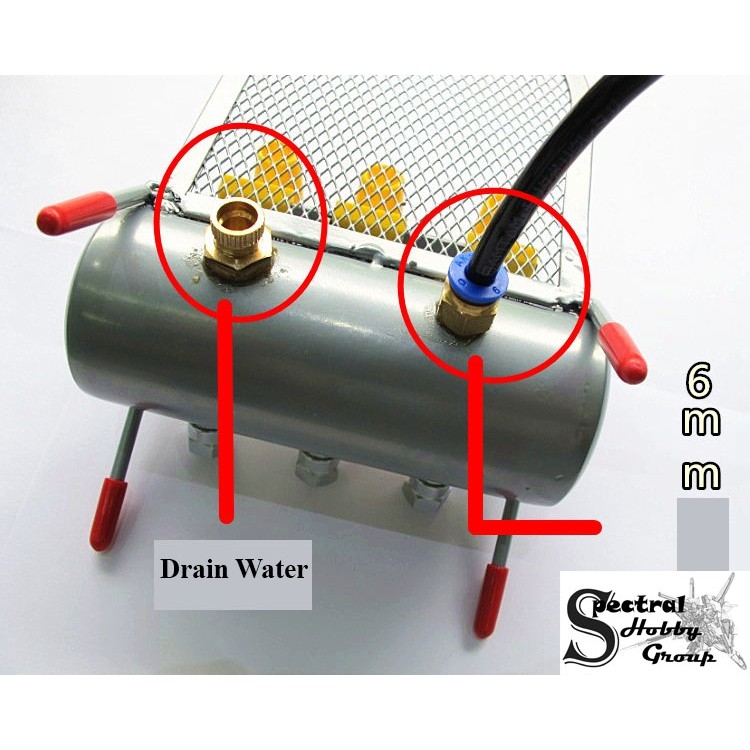 Dụng cụ Ustar gác bút sơn kèm bình Mini Air Cleaner Tank Holder Airbrush UA90053