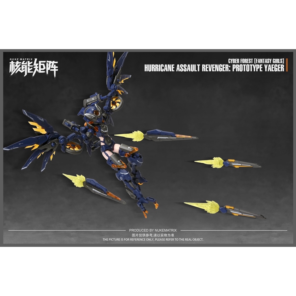 Mô hình lắp ráp Nuke Matrix CF03 Harpy Hurricane Assault Revenger Prototype Yaeger Cyber Forest Fantasy Girl