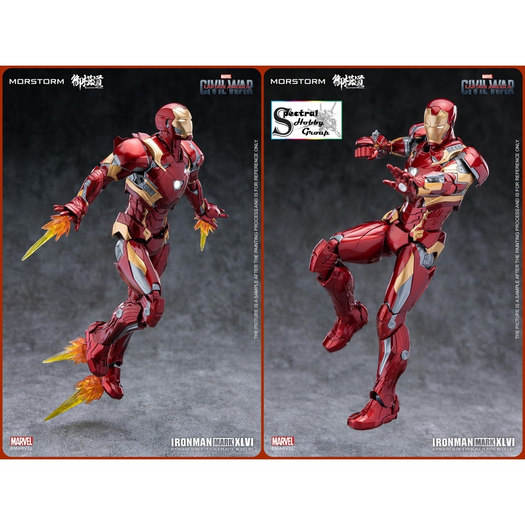 Mô hình lắp ráp Ironman Marvel Avengers MK46 Civil War Deluxe edition (tặng storage box)