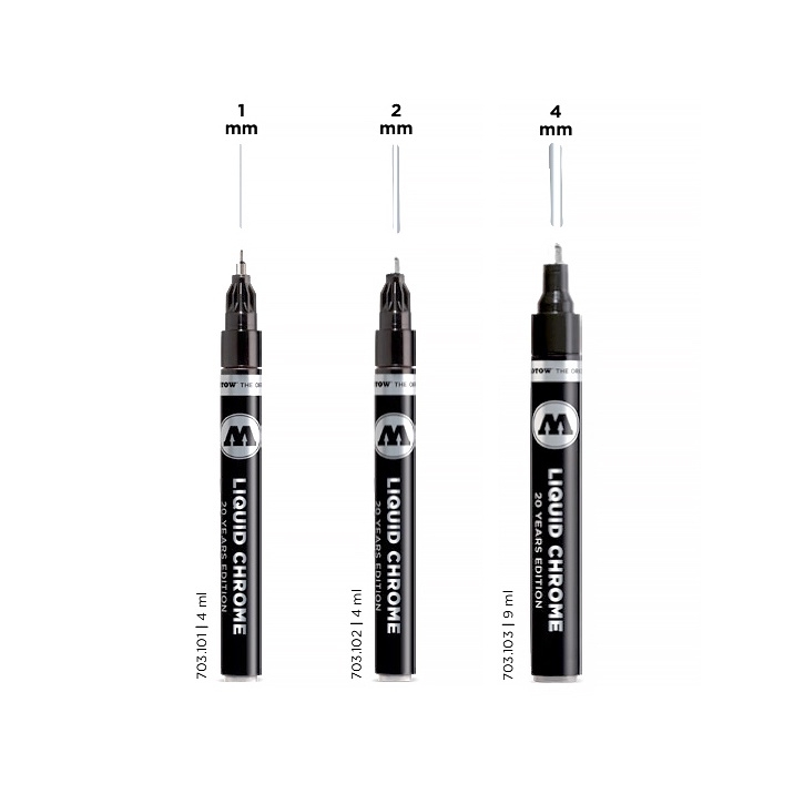 Bút kẻ bút tô bút sơn Molotow Liquid Chrome Marker cho mô hình tool hobby
