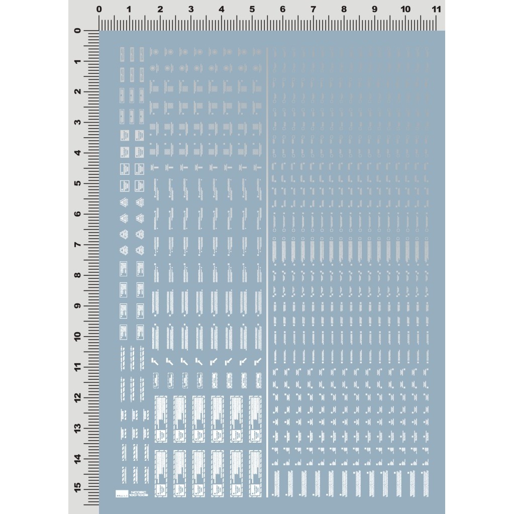 Decal nước dán mô hình NC05 cảnh báo General Warning Caution EVO RB MG HG RG series