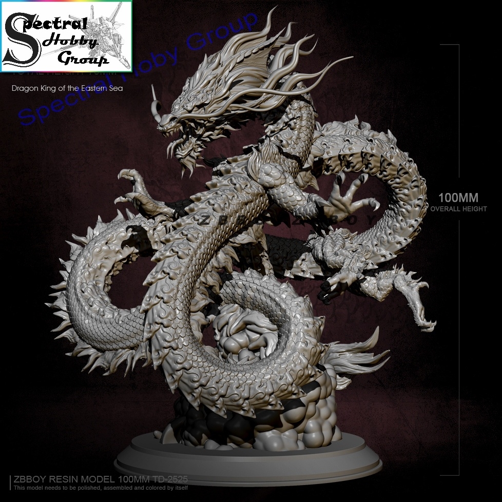 Mô hình nhựa Resin Dragon King Eastern Sea TD2525 100mm