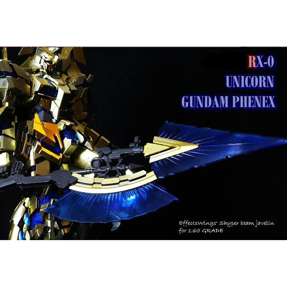 Phụ kiện lắp ráp PG 1/60 HYPER BEAM JAVELIN x2 Tomahawk giáo thương cho gundam Unicorn Banshee Phenex