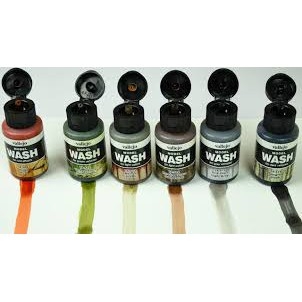 Sơn nước Acrylic Vallejo WASH tạo hiệu ứng mài mòn thời tiết AV 76505 76516 các loại