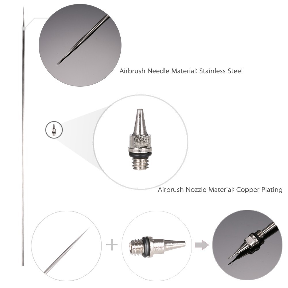 Phụ kiện bút sơn Ustar Kim sơn Needle - đầu béc Nozzle s130 s150 s120 HD các loại