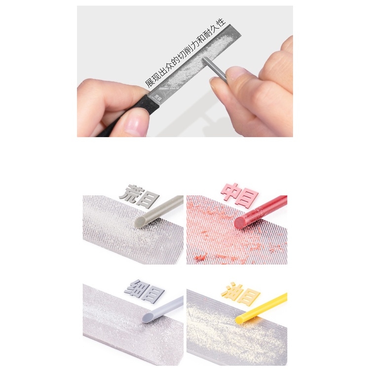 Dụng cụ nhám dũa Galaxy 2 mặt mài mịn chất lượng cao metal double sided grinding flat file fine/coarse T05F