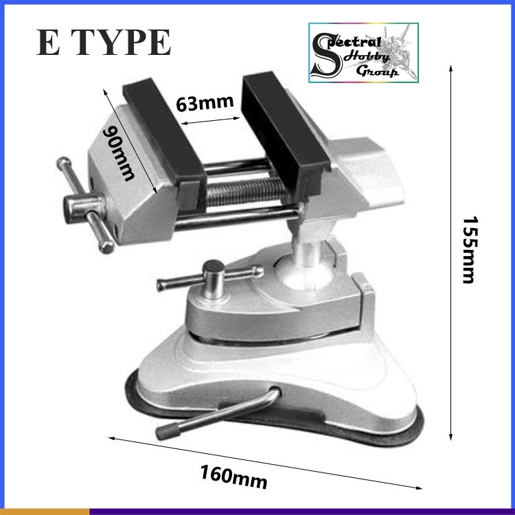 Dụng cụ Eto kẹp dính hút bàn - kẹp khoan - part mô hình table vise drill bracket multi-function