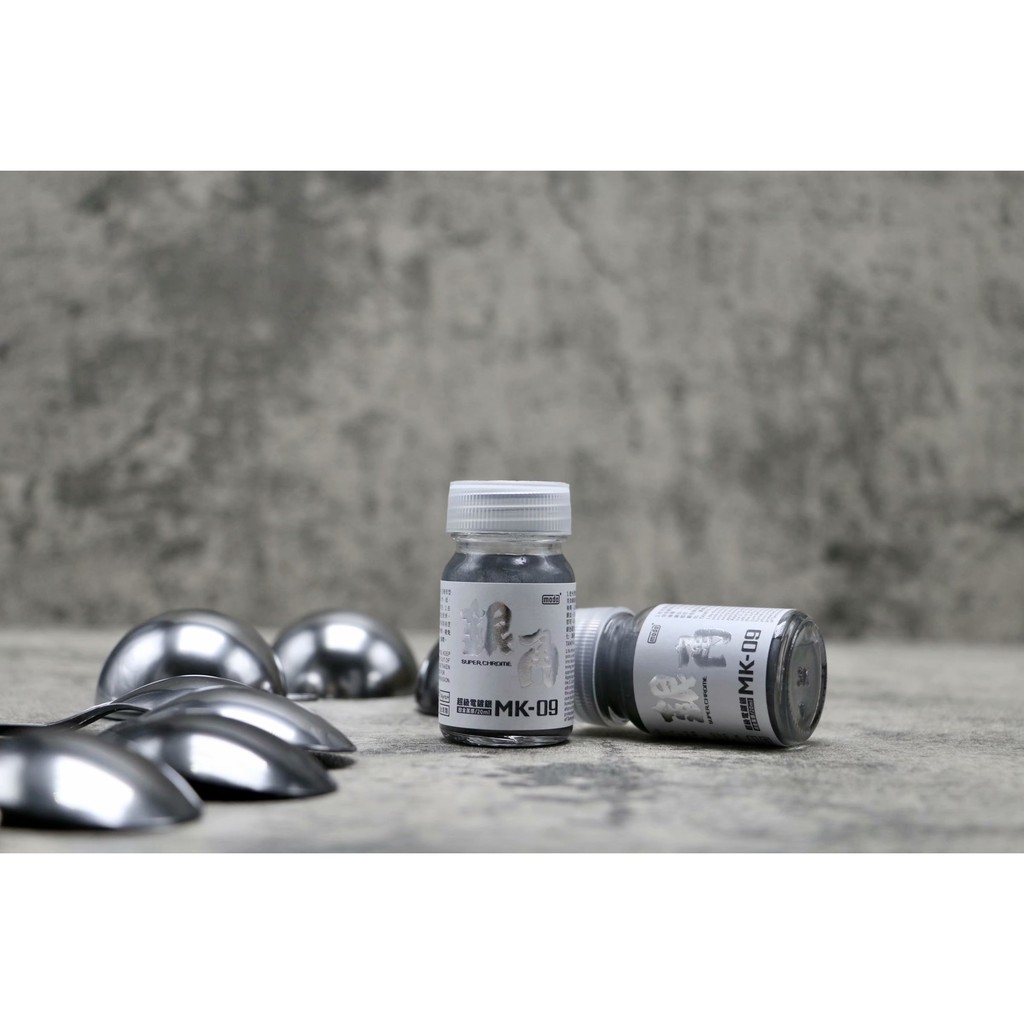 Bộ sơn mô hình mà siêu đen bóng - vàng bạc đặc biệt super fine black chrome silver gold MK4 MK9 MK10 Modo paint color