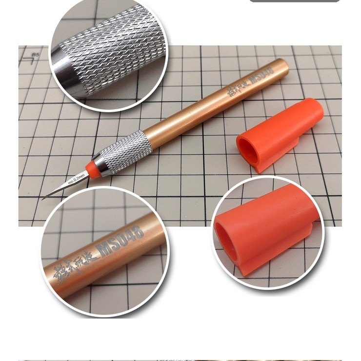 Chisel MS048 tạo lằn kẻ line cho mô hình kèm cán Chisel Precision Engraving Metal Engraving Push Knife