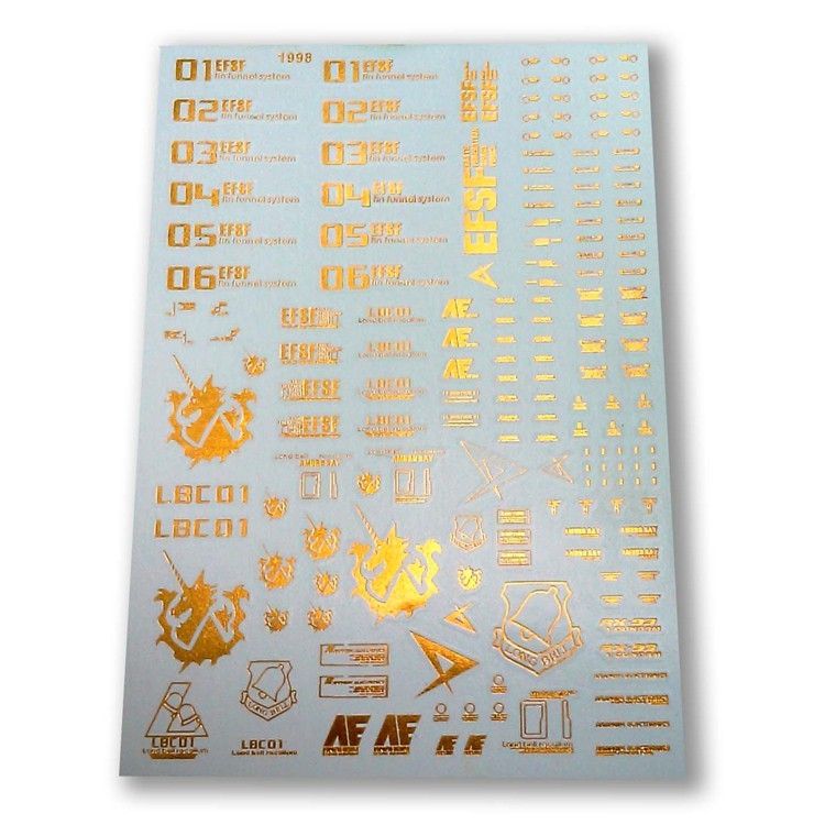 Decal nước dán mô hình MG Hi-Nu RX93 HiNu | Nu | HWS Gundam MB Water stickers