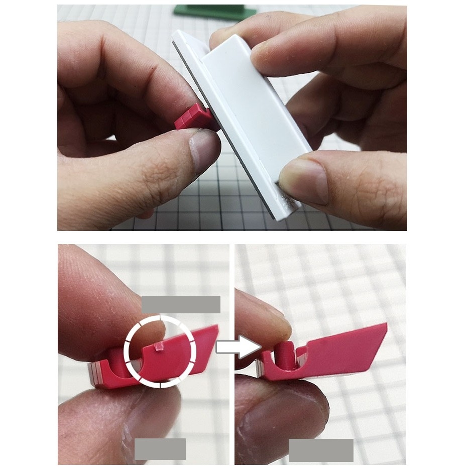 Dụng cụ đánh dũa nhám mịn mô hình MS040 polishing file block coarse medium fine - Tool hobby