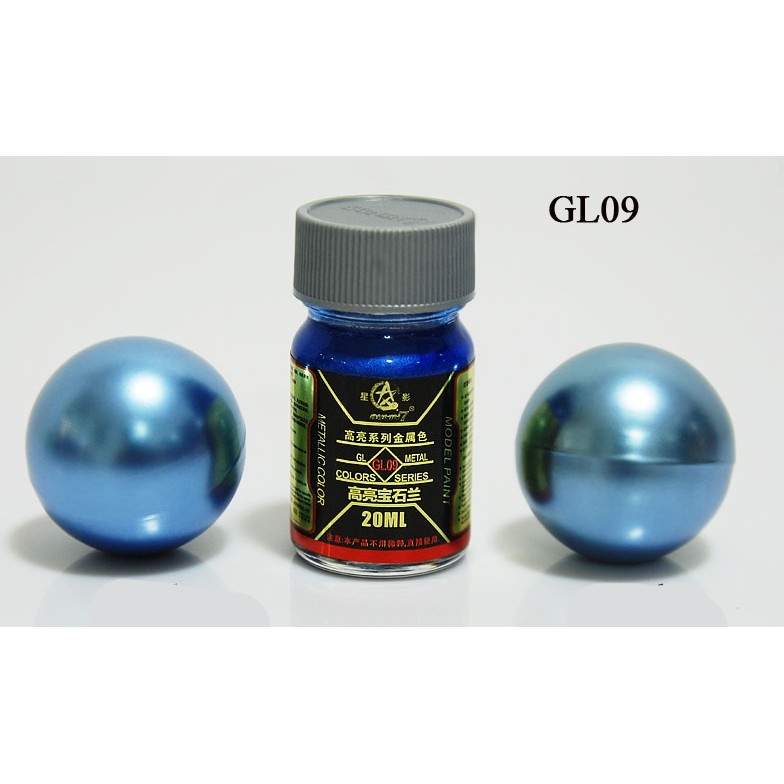 Sơn mô hình màu kim loại gold silver các loại Highlight Series GL Metal Color Metallic paint Lacquer Sunin