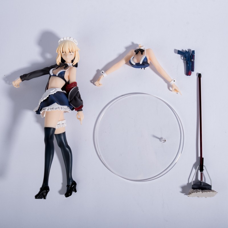 Mô hình tĩnh Figure FGO Rider Altria Saber Alter Pendragon 1/7 Summer Rider mode black maid Fate - Xinhao