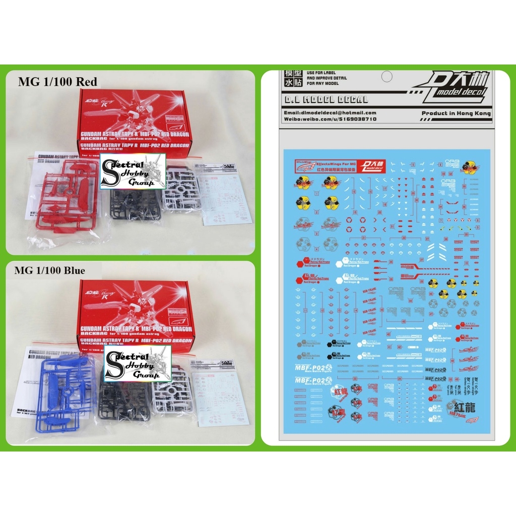 Phụ kiện lắp ráp Flight Unit cho Astray RG MG 1/144 1/100 ( SP KO KÈM GUNDAM )