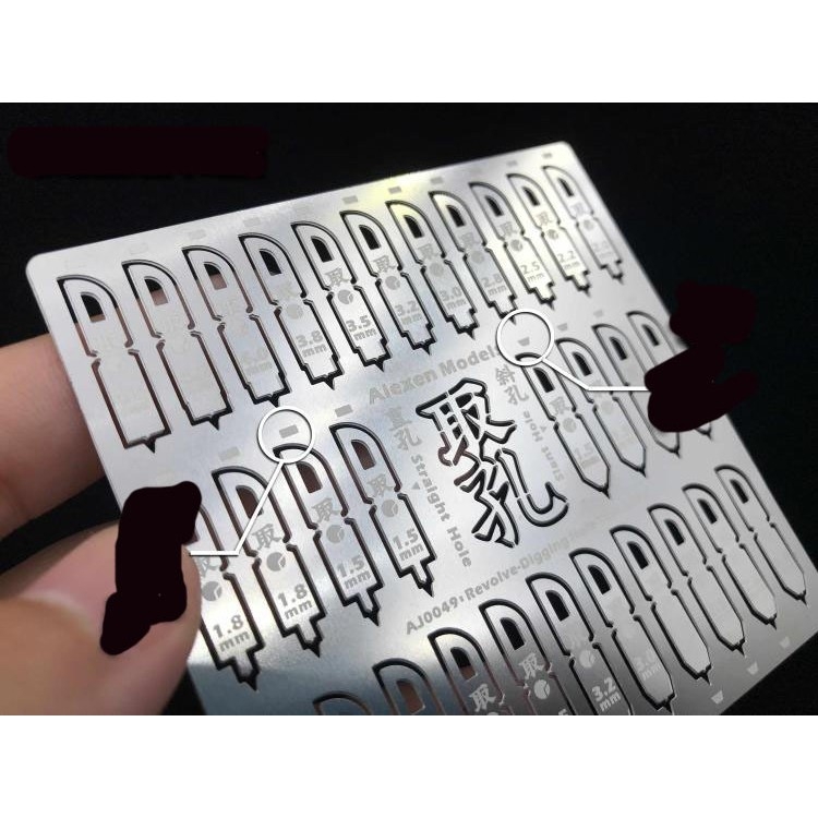 Dụng cụ mô hình ALEXEN HD AJ0049 mũi khoan bằng flat tròn Bottom pin drill