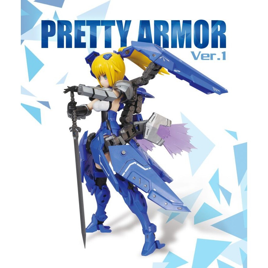 Mô hình lắp ghép Pretty Armor Girl ver 01 Blue - PA model
