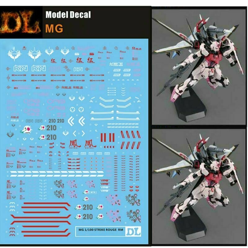 Decal nước dán mô hình Perfect Aile Strike Rouge Sword Launcher MG MB gundam Water sticker