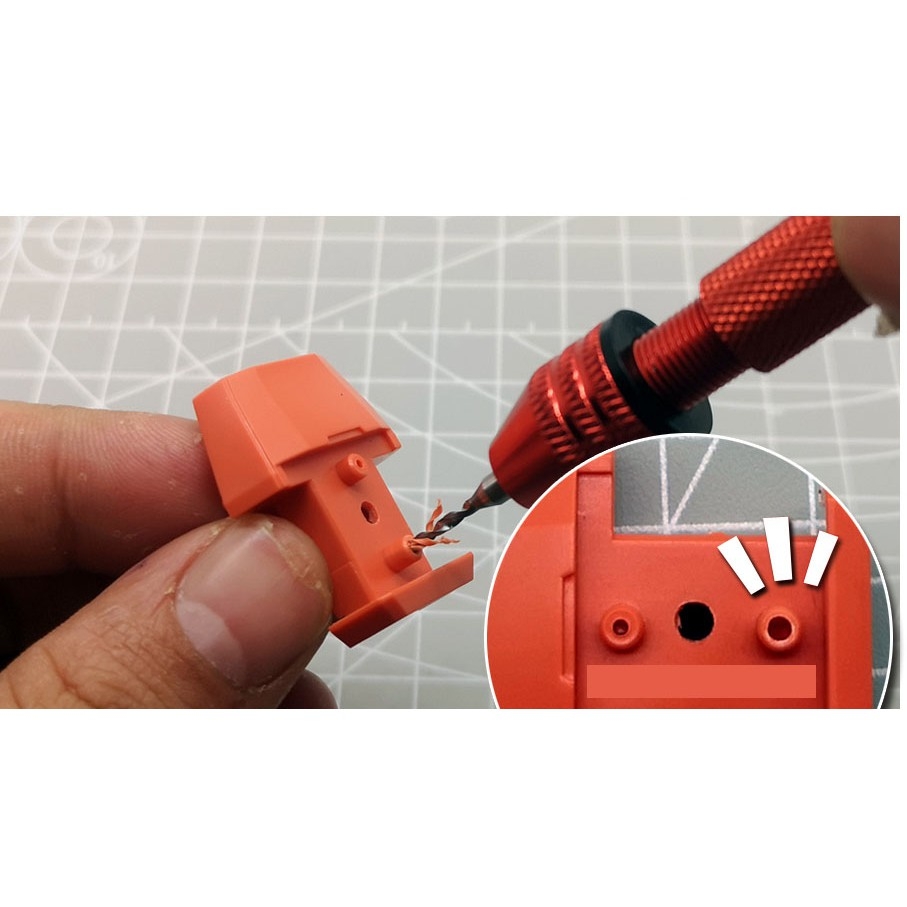 Khoan tay mini kèm 5 mũi khoan 0.8 1.0 1.5 2.0 2.5 MS060 Hobby tool - dụng cụ mô hình