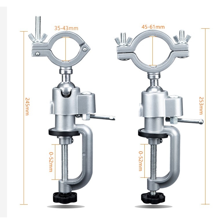 Dụng cụ Eto kẹp dính hút bàn - kẹp khoan - part mô hình table vise drill bracket multi-function
