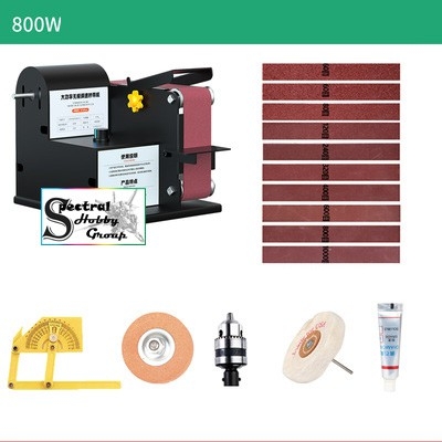 Máy khoan đánh bóng mài dây đai đa năng để bàn 350W 800W SDJ02 Micro Abrasive Belt Manchine
