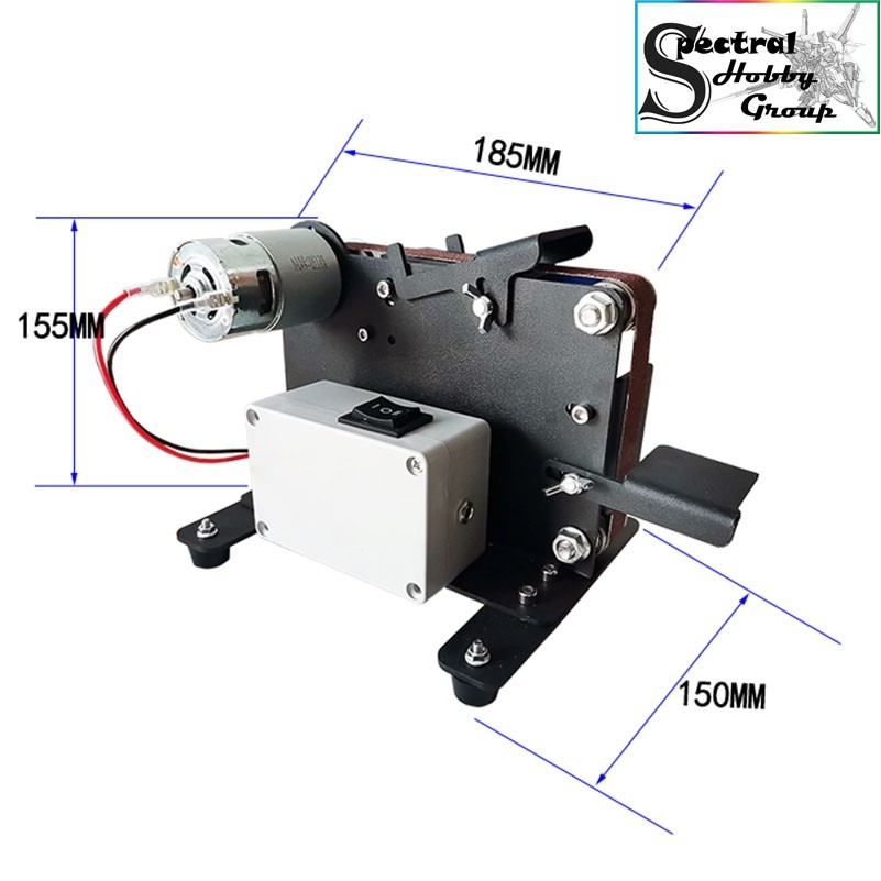 Dụng cụ máy mài dây đai khoan đa năng để bàn mini Abrasive Belt Polishing Grinding Machine Desktop