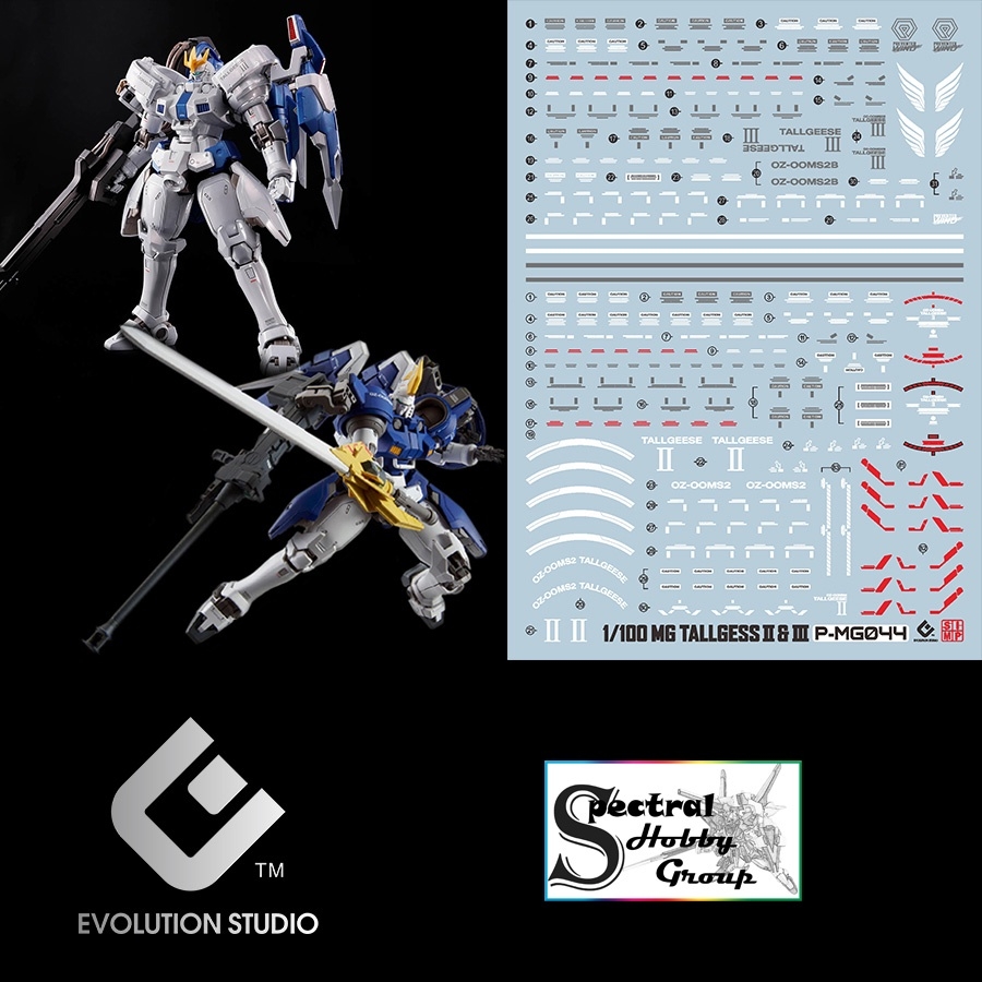 Decal nước mô hình MG RG tallgeese I II III FLUEGEL EW gundam wing các loại Water sticker