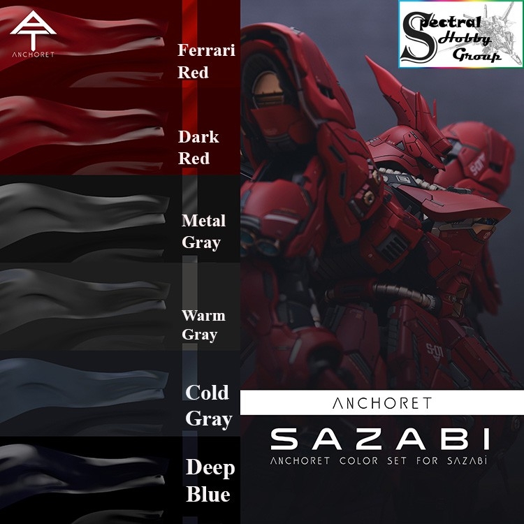 Sơn mô hình Anchoret 001 - 013 Basic Color Sazabi Paint lacquer Series
