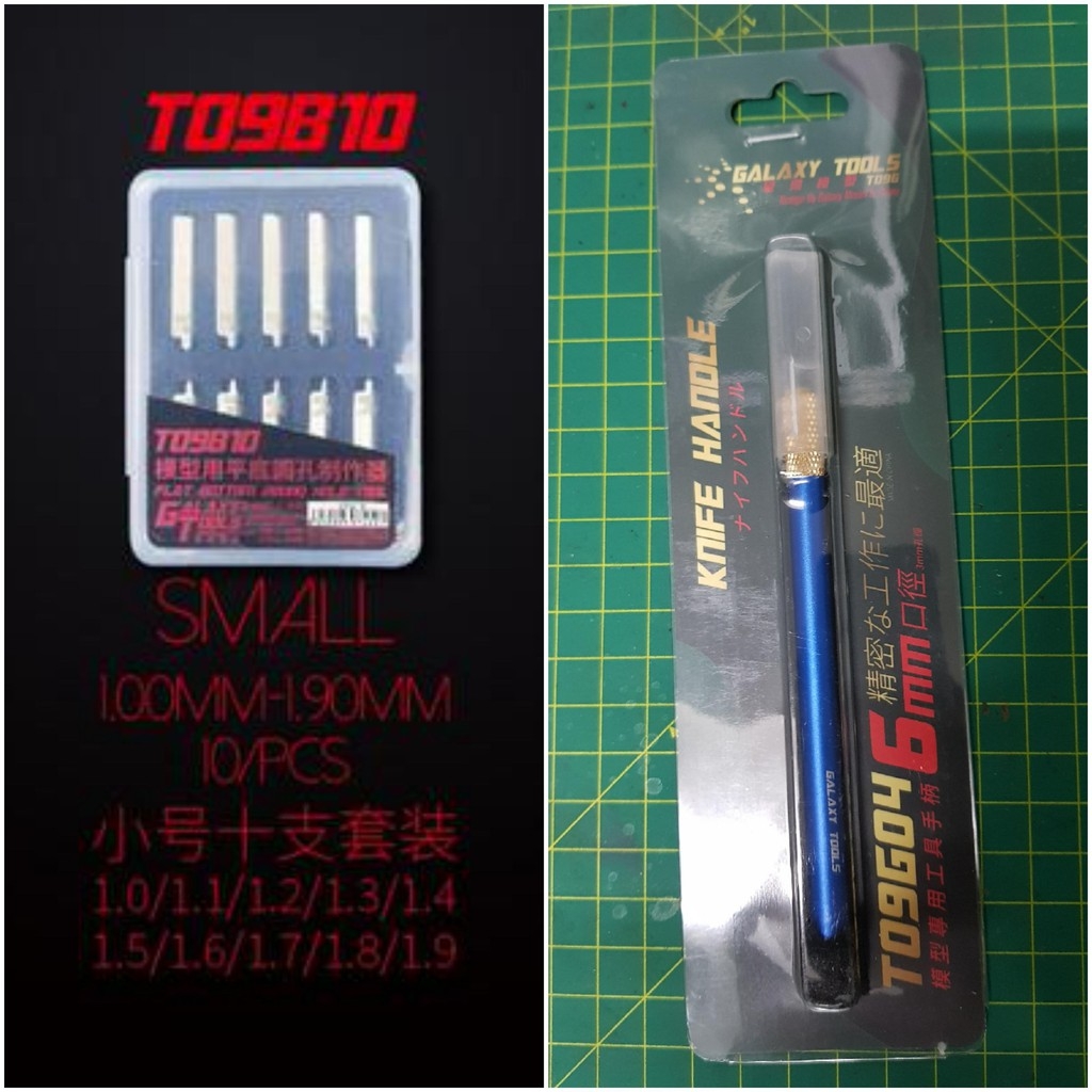 Dụng cụ Mũi khoan bằng Flat Bottom Round Hole Corner/Rivet Spin Blade drill (kèm cán đa năng)