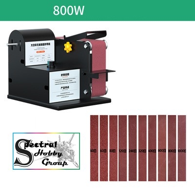 Máy khoan đánh bóng mài dây đai đa năng để bàn 350W 800W SDJ02 Micro Abrasive Belt Manchine