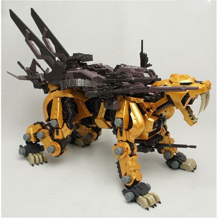 Mô hình lắp ghép Zoid 1/72 Saber Tiger Gold, HMM019 BT Model