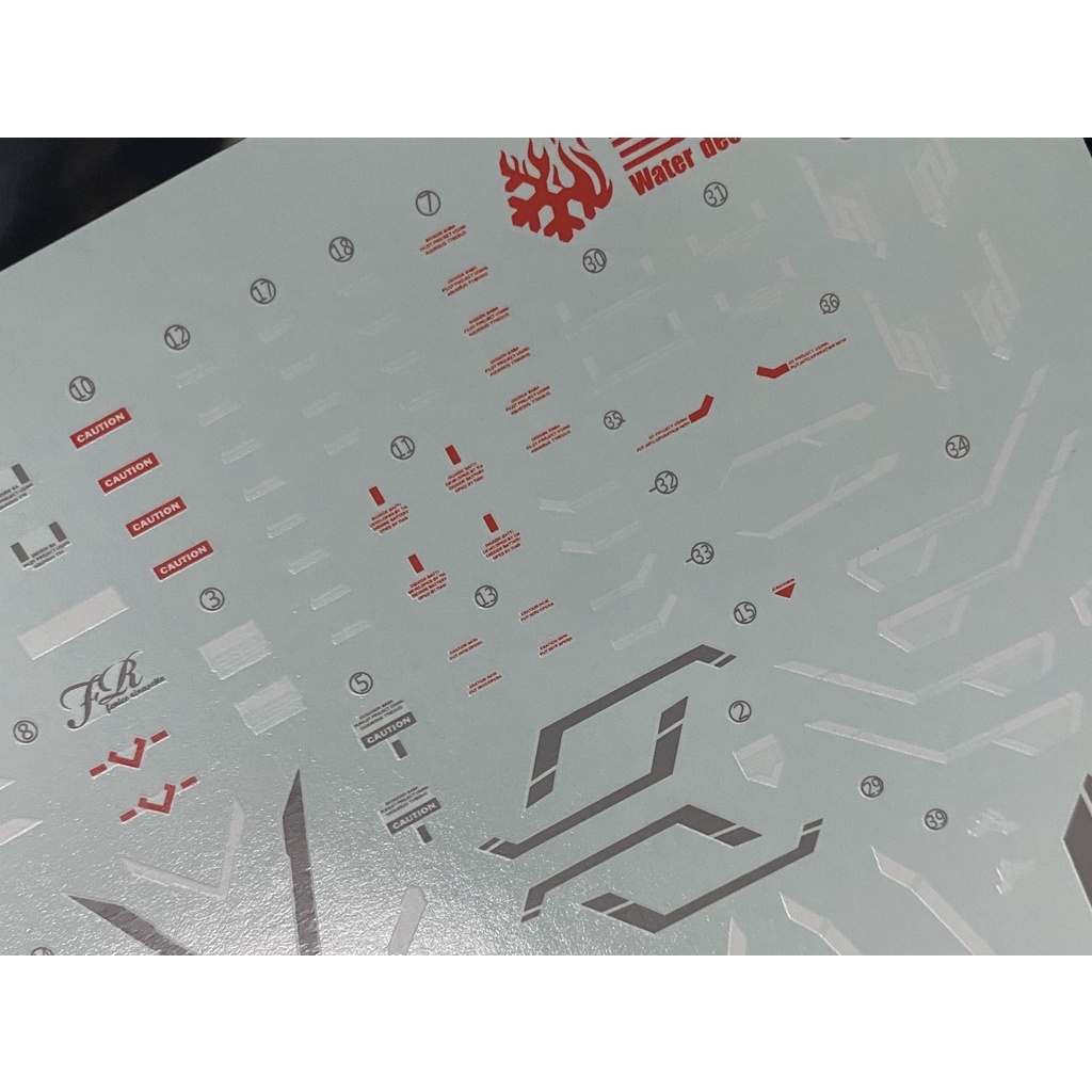 Decal nước dán mô hình Wing Fenice Rinascita Gundam MG HG các loại - Water sticker