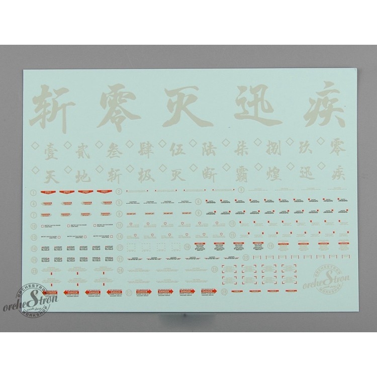 Đế giá đỡ OrcheStron Action Base 1/100 ver MB Storage cho MG HG RG SD GUNAM các loại (kèm decal)