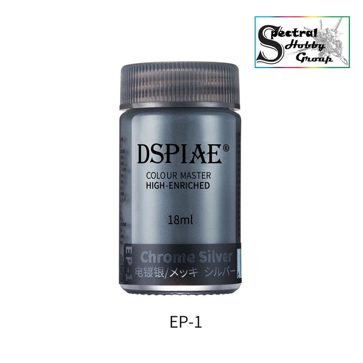 Sơn mô hình Dspiae Paint Color Chrome electroplated silver EP1 Master High Enriched inox