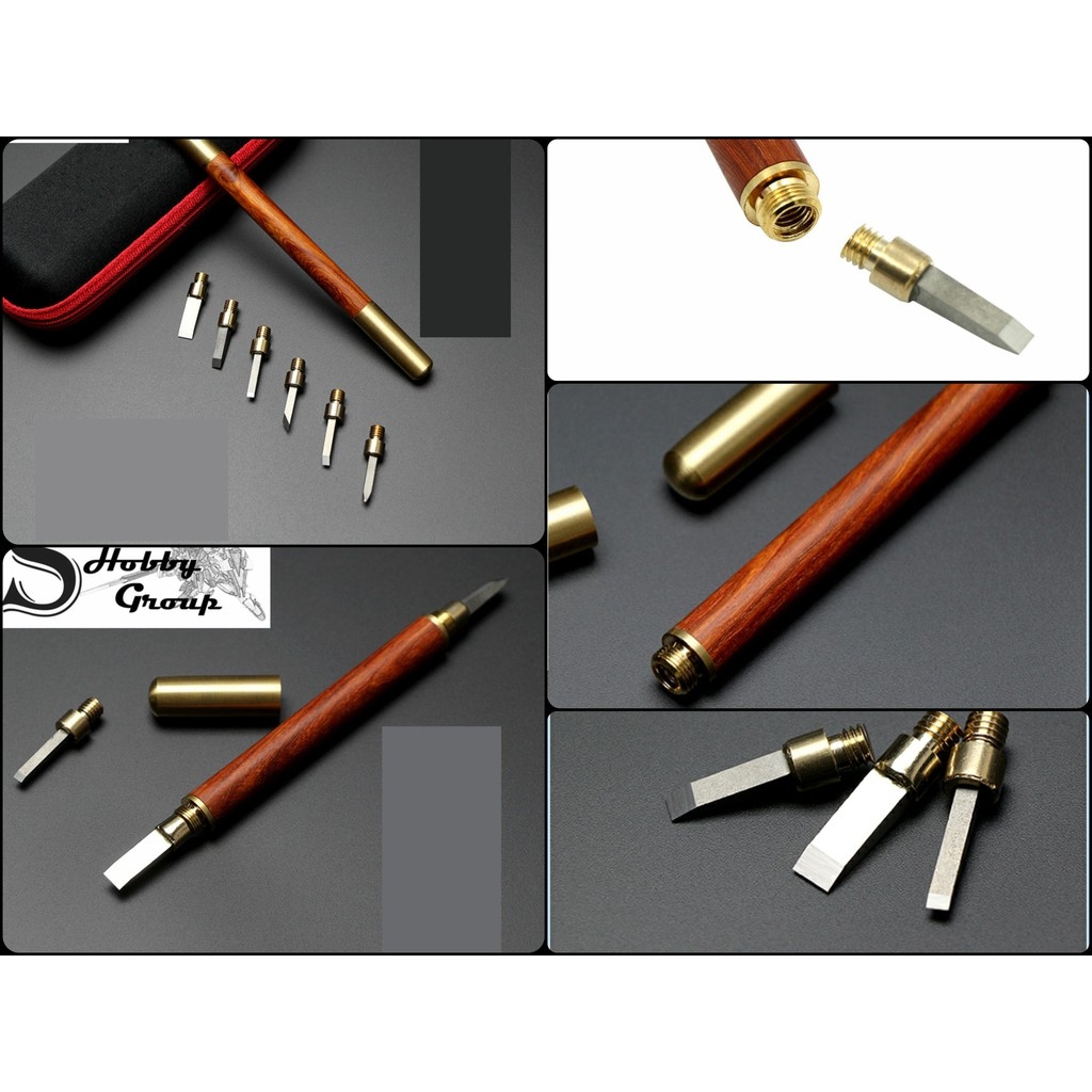 Dụng cụ bút dao khắc mỹ thuật đá gỗ nhựa giấy Chisel carving knife tungsten steel seal cutting wood stone