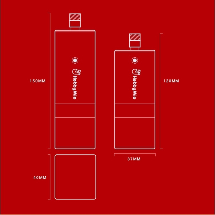 Máy nén khí sơn mô hình Airbrush Compressor Air Pump mini handheld portable HM02 hobby mio